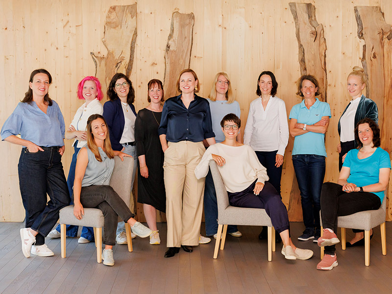 Gruppenfoto vom Team Wortwunder, Ihre Fachfrauen für KI-Sichtbarkeit.